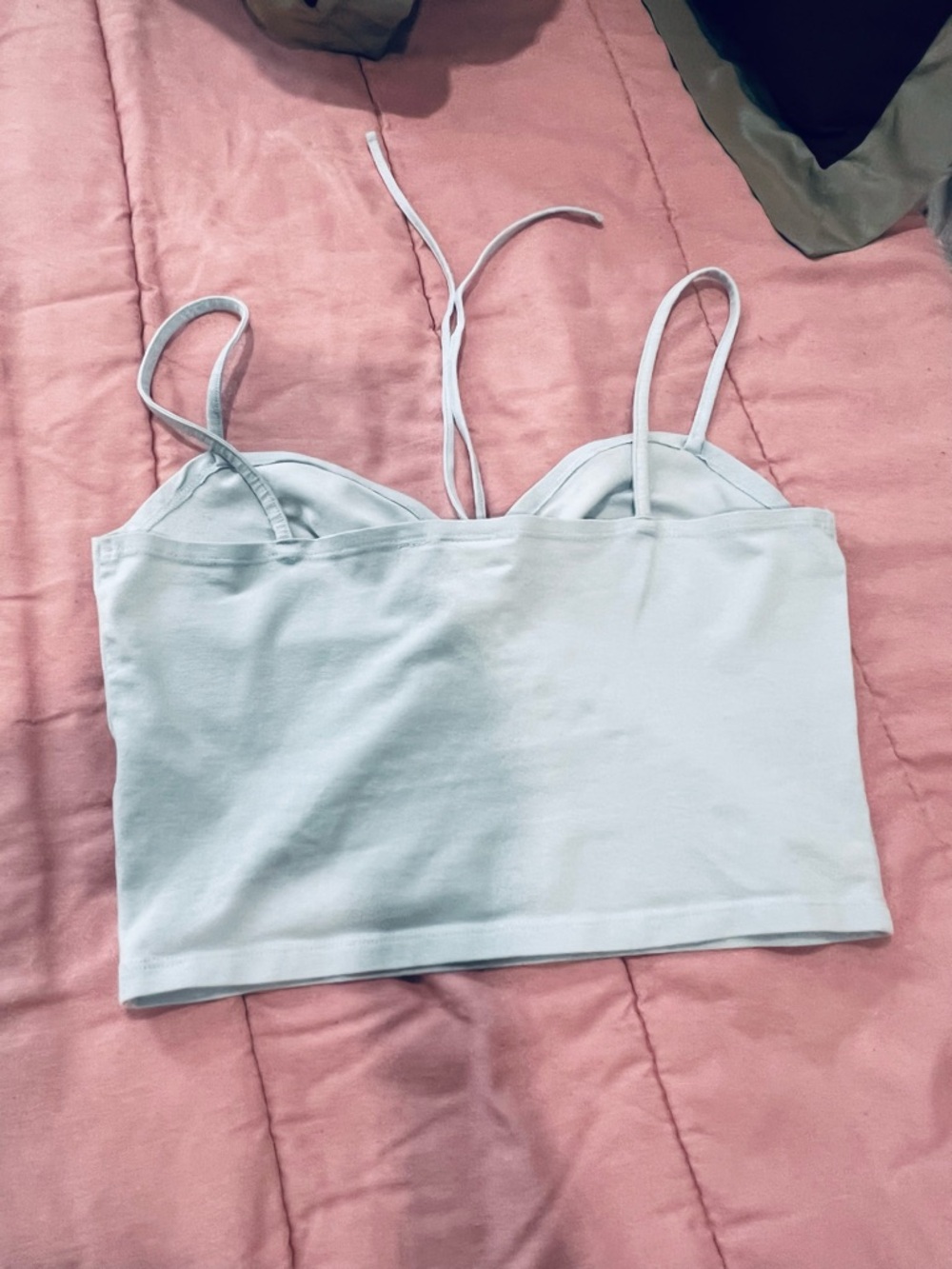 ASOS Pale Blue Ruched Keyhole Cami - Picture 2 of 3